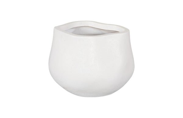 Phillips Collection Amorphous Planter - Modern Organic Design for Stylish Gardens, Patios, and Indoor Displays Small, White PH97030