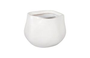 Phillips Collection Amorphous Planter - Modern Organic Design for Stylish Gardens, Patios, and Indoor Displays Small, White PH97030
