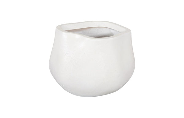Phillips Collection Amorphous Planter - Modern Organic Design for Stylish Gardens, Patios, and Indoor Displays Small, White PH97030