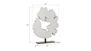 Phillips Collection Lava Slice Sculpture on Stainless Steel Stand - Bold Organic Accent for Modern Home Decor PH97069