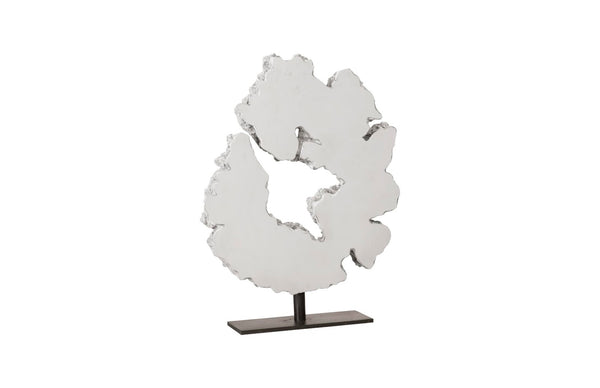 Phillips Collection Lava Slice Sculpture on Stainless Steel Stand - Bold Organic Accent for Modern Home Decor PH97069