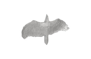 Phillips Collection Soaring Eagle Wall Art – Striking Silver Sculpture for Elegant Modern Decor and Dynamic Gallery Displays Resin, Silver Leaf, SM PH97144