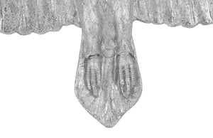 Phillips Collection Soaring Eagle Wall Art – Striking Silver Sculpture for Elegant Modern Decor and Dynamic Gallery Displays Resin, Silver Leaf, SM PH97144