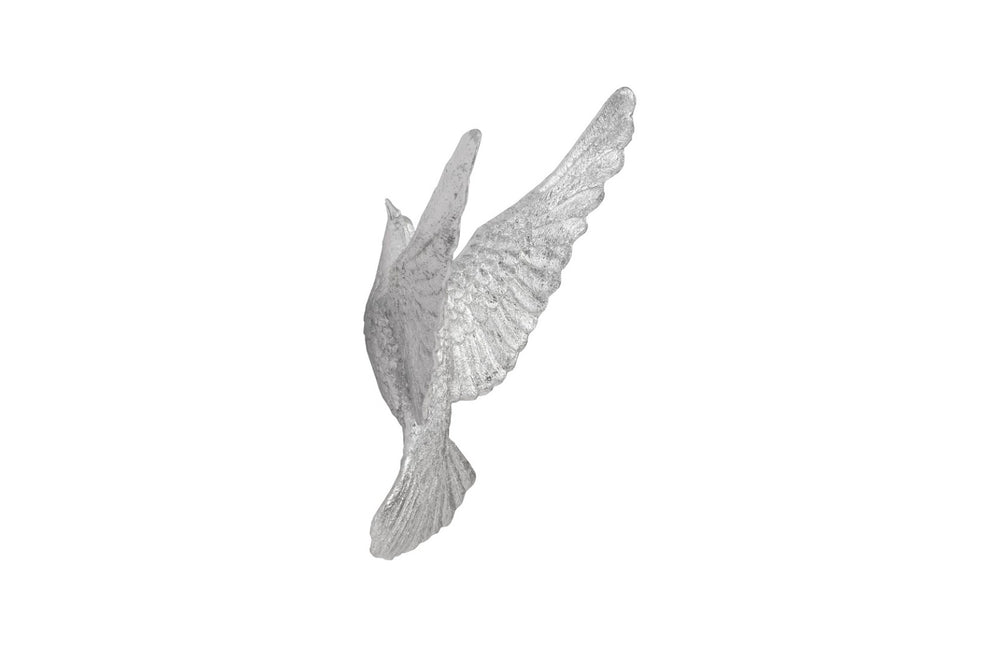 Phillips Collection Dove Silver Leaf Wall Art - Elegant Metallic Sculpture for Modern Spaces, Perfect for Gallery Displays PH97540