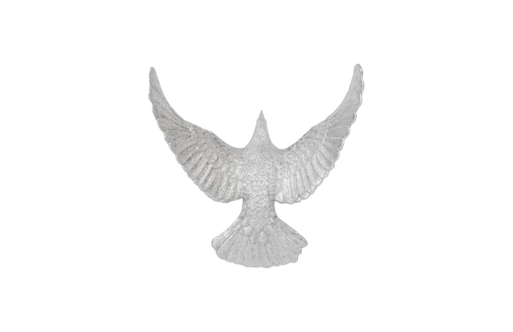 Phillips Collection Dove Silver Leaf Wall Art - Elegant Metallic Sculpture for Modern Spaces, Perfect for Gallery Displays PH97540
