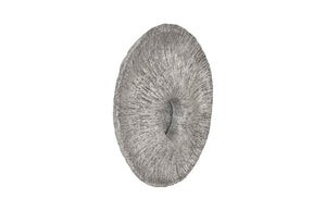 Phillips Collection Convergence Mirror: Artisan Gold-Leafed Wall Decor with Sculptural Design for Modern Interiors Resin, Silver Leaf PH97629
