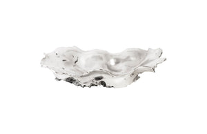 Phillips Collection Rose Burled Wood Bowl In Gleaming Silver Leaf Finish - Durable, Modern Organic Home Decor Accent Silver Resin Ph97645