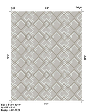 Pasargad Home Hand-knotted Lamb's Wool Area Rug – Luxurious Transitional Elegance For Any Room   Phb-1925 Bge 2x3