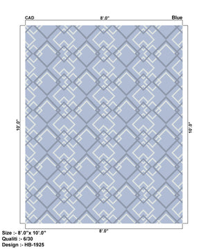 Pasargad Home Hand-knotted Lamb's Wool Area Rug – Luxurious Transitional Elegance For Any Room   Phb-1925 Blu 2x3