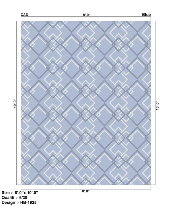 Pasargad Home Hand-knotted Lamb's Wool Area Rug – Luxurious Transitional Elegance For Any Room   Phb-1925 Blu 2x3