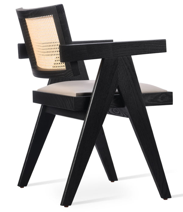 Soho Concept Pierre J. Arm Chair - Solid Ash Frame With Soft Upholstery Options, 10-year Guarantee, Elegant Design Light Grey,Ash,Black  Soho-concept-dining-chair-12332