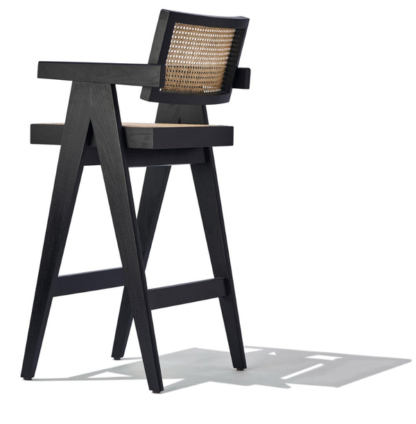 Soho Concept Pierre J. Arm Barstools & Counterstools - Solid Ash Frame, Soft Upholstery, 10-year Guarantee! Ash,Black  Soho-concept-dining-chair-09657