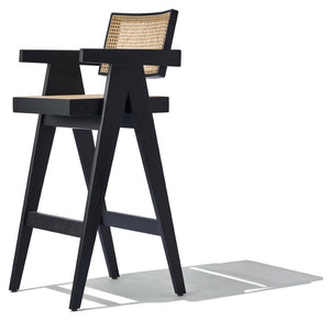 Soho Concept Pierre J. Arm Barstools & Counterstools - Solid Ash Wood, Premium Upholstery, 10-year Guarantee! Ash,Black  Soho-concept-dining-chair-07106