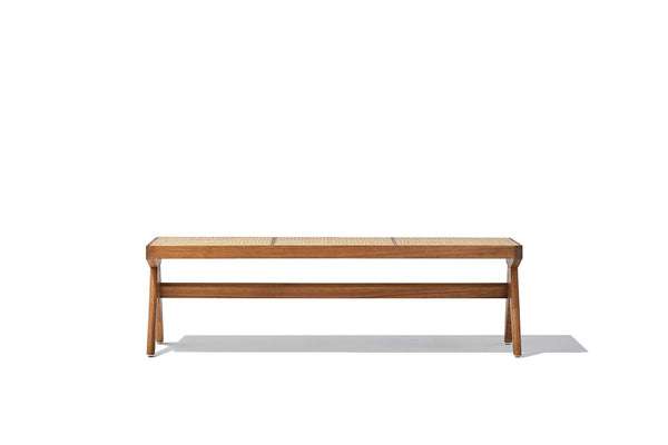 Soho Concept Pierre J. Bench - Durable Teak Frame With Stylish Natural Cane Seat, Perfect For Any Interior Space   Soho-concept-dining-chair-13854