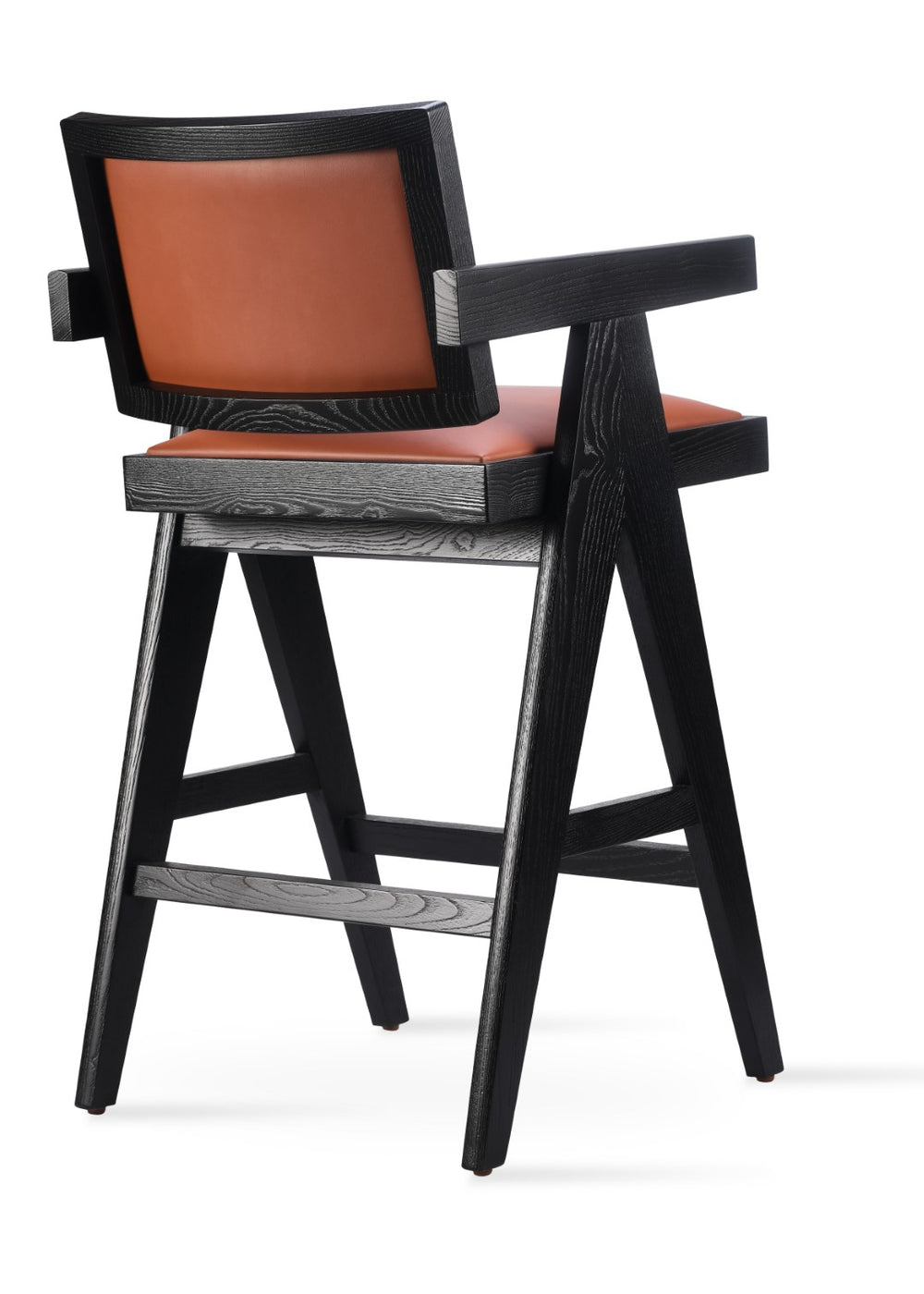 Soho Concept Pierre J. Barstools & Counterstools: Solid Ash Wood Frame, Soft Upholstery, 10-year Guarantee, Stylish! Black,Ash  Soho-concept-dining-chair-09670