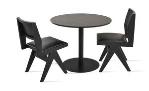 Soho Concept Pierre J. Dining Chair - Solid Ash Wood Frame With Soft Upholstery, 10-year Guarantee, Stylish Comfort Black,Ash  Soho-concept-dining-chair-13881