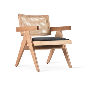 Soho Concept Pierre J. Lounge Armchair: Solid Ash Frame With Soft Camira Wool Upholstery & 10-year Guarantee Dark Grey,Ash,Natural  Soho-concept-dining-chair-13265