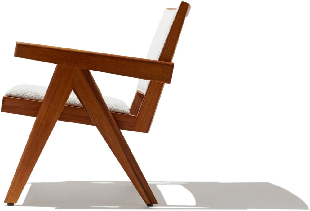 Soho Concept Pierre J. Soft Arm Lounge Chair: Luxurious Solid Ash Frame, Walnut Finish, Boucle Fabric Comfort White,Ash,Walnut  Soho-concept-dining-chair-12354