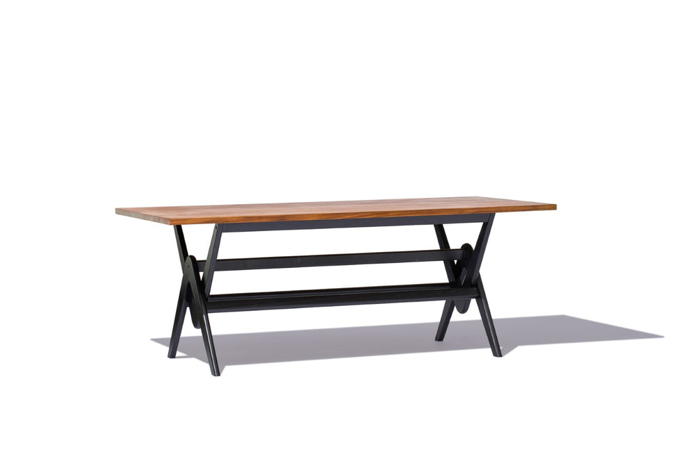 Soho Concept Pierre J. Dining Table - Solid Teak Wood Top & Elegant Black Ash Base - Perfect For Modern Spaces!   Soho-concept-dining-chair-13857