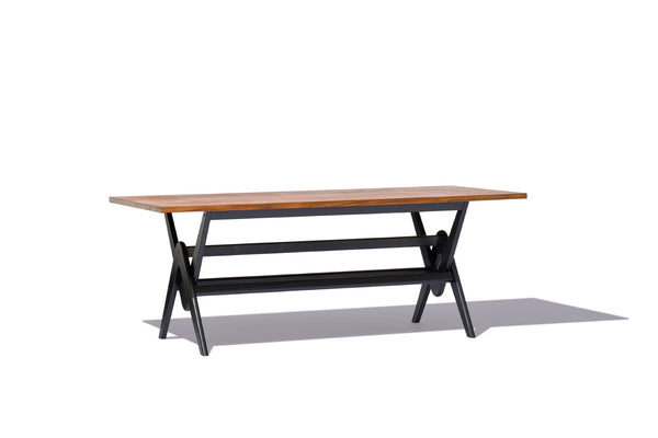 Soho Concept Pierre J. Dining Table - Solid Teak Wood Top & Elegant Black Ash Base - Perfect For Modern Spaces!   Soho-concept-dining-chair-13857