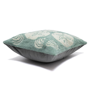 Trans Ocean Liora Manne Frontporch Shell Toss Indoor/Outdoor Pillow - Coastal Chic Accent For Any Space Blue Polyester,Acrylic 7fp8s140804