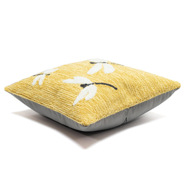Trans Ocean Liora Manne Frontporch Dragonfly Indoor/Outdoor Pillow - Stylish Contemporary Accent For Any Space Yellow Polyester,Acrylic 7fp8s141509