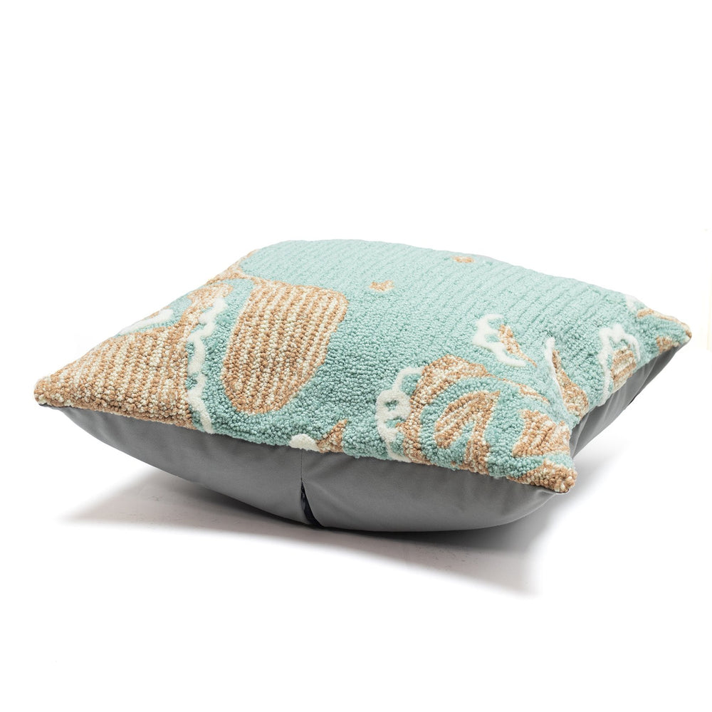 Trans Ocean Liora Manne Frontporch Octopus Indoor/Outdoor Pillow - Coastal Graphic Accent For Stylish Decor Blue Polyester,Acrylic 7fp8s143204