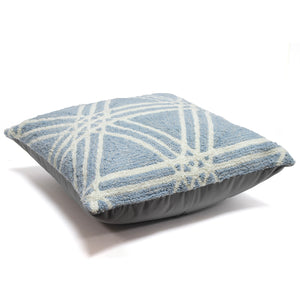 Trans Ocean Liora Manne Frontporch Hex Indoor/Outdoor Pillow - Stylish Geometric Design For All Spaces Blue Polyester,Acrylic 7fp8s174103