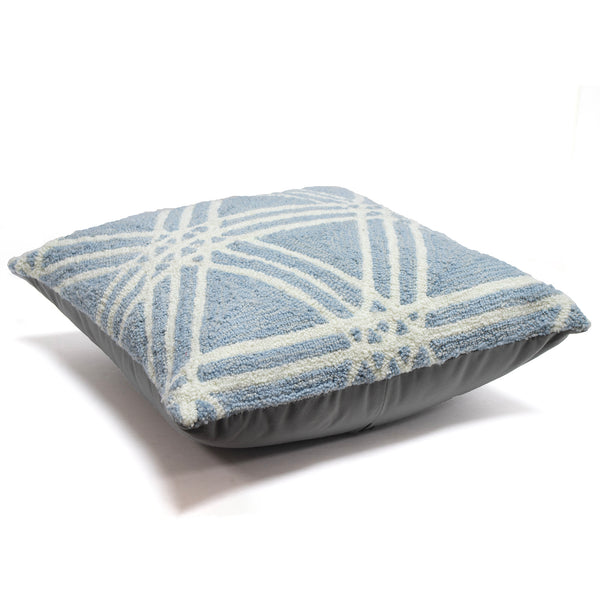 Trans Ocean Liora Manne Frontporch Hex Indoor/Outdoor Pillow - Stylish Geometric Design For All Spaces Blue Polyester,Acrylic 7fp8s174103