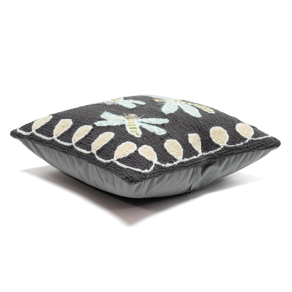 Trans Ocean Liora Manne Frontporch Dragonfly Indoor/Outdoor Pillow - Stylish Contemporary Accent For Any Space Black Polyester,Acrylic 7fp8s204847