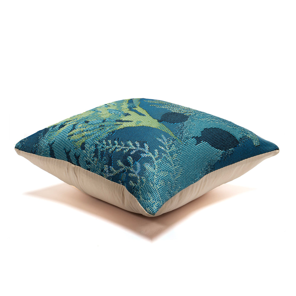 Trans Ocean Liora Manne Marina Coral Garden Indoor/Outdoor Pillow – Vibrant Coastal Design For Your Space Blue Polypropylene,Polyester 7mr5s818233