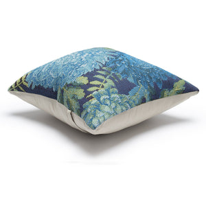 Trans Ocean Liora Manne Marina Mums Indoor/Outdoor Pillow - Vibrant Floral Design For Stylish Spaces Blue Polypropylene,Polyester 7mr8s818303