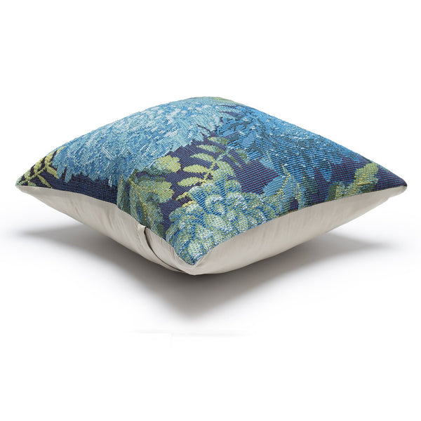 Trans Ocean Liora Manne Marina Mums Indoor/Outdoor Pillow - Vibrant Floral Design For Stylish Spaces Blue Polypropylene,Polyester 7mr8s818303