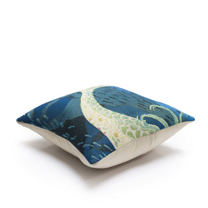 Trans Ocean Liora Manne Marina Mermaids Are Real Coastal Pillow - 18" X 18" Ocean-inspired Beach Decor Blue Polypropylene,Polyester 7mr8s958204