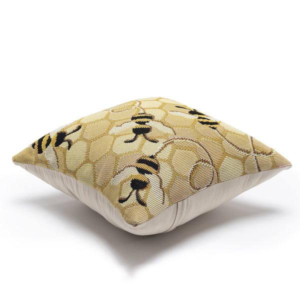 Trans Ocean Liora Manne Marina Bee Free Indoor/Outdoor Pillow - Nature-inspired Design With Buzzing Bees Gold Polypropylene,Polyester 7mr8s958509
