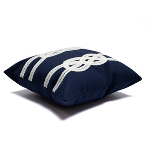 Trans Ocean Liora Manne Visions Ii Handmade Indoor/Outdoor Pillow - Coastal Graphic Art For Beach Lovers Navy Polyester 7sb2s414233