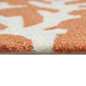 Trans Ocean Liora Manne Capri Coastal Indoor/Outdoor Area Rug - Vibrant Tropical Design For Any Space Orange Polyester,Acrylic Capr8162017