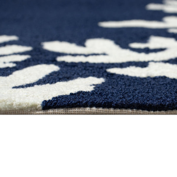 Trans Ocean Liora Manne Capri Coastal Indoor/Outdoor Area Rug - Vibrant Tropical Design For Any Space Blue Polyester,Acrylic Cap34162033