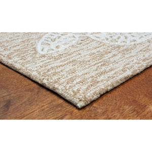 Trans Ocean Liora Manne Capri Turtle Handmade Indoor/Outdoor Area Rug - Vibrant Coastal Design For Any Space Natural Polyester,Acrylic Cap12163412