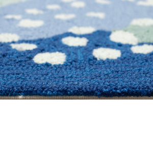 Trans Ocean Liora Manne Capri Jelly Fish Indoor/Outdoor Area Rug - Vibrant Coastal Design For Any Space Blue Polyester,Acrylic Capr8166504