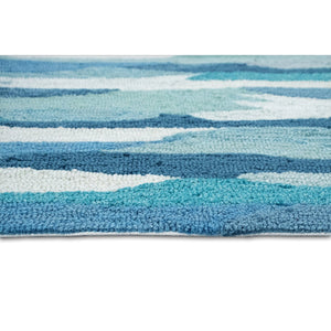 Trans Ocean Liora Manne Capri Cloud Indoor/Outdoor Area Rug - Contemporary Geometric Design For Any Space Blue Polyester,Acrylic Cap23172594
