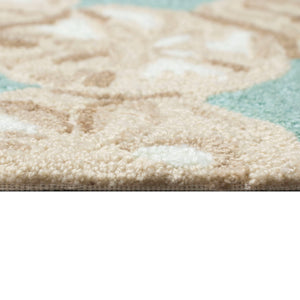 Trans Ocean Liora Handmade Coastal Area Rug - Durable Synthetic Blend With Beach-inspired Design For Any Space Blue Polyester,Acrylic Cap57175606