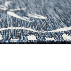 Trans Ocean Liora Manne Carmel Dragonfly Indoor/Outdoor Area Rug – Vibrant Nature Design For Stylish Spaces Navy Polypropylene,Polyester Crer5844033