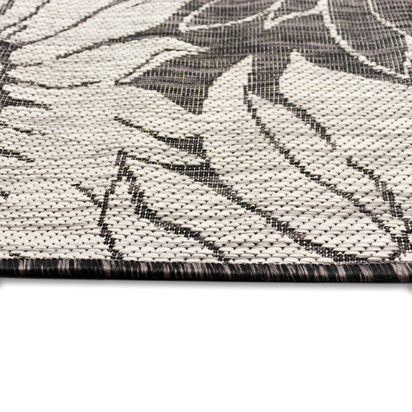 Trans Ocean Liora Manne Carmel Sunflower Field Area Rug - Transitional Botanical Design For Indoor & Outdoor Spaces Black Polypropylene,Polyester Crer5848348