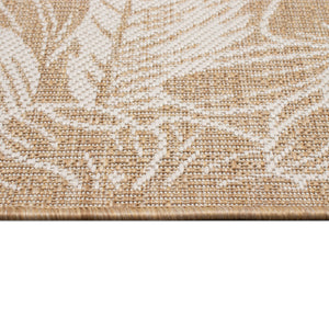 Trans Ocean Liora Manne Carmel Botanical Indoor/Outdoor Area Rug - Elegant Tropical Floral Design For Any Space Beige Polypropylene,Polyester Cre69849112