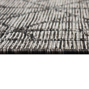 Trans Ocean Liora Manne Carmel Pyramid Indoor/Outdoor Area Rug - Contemporary Geometric Design For Stylish Spaces Black Polypropylene,Polyester Cre45849648