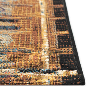 Trans Ocean Liora Manne Esencia Tribal Stripe Indoor/Outdoor Mat - Vibrant Southwestern Design For Any Space Gold Polypropylene,Polyester Ecnr5805709