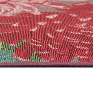 Trans Ocean Liora Manne Esencia Mums Indoor/Outdoor Non-slip Mat - Vibrant Botanical Design For Any Space Pink Polypropylene,Polyester Ecn23818337