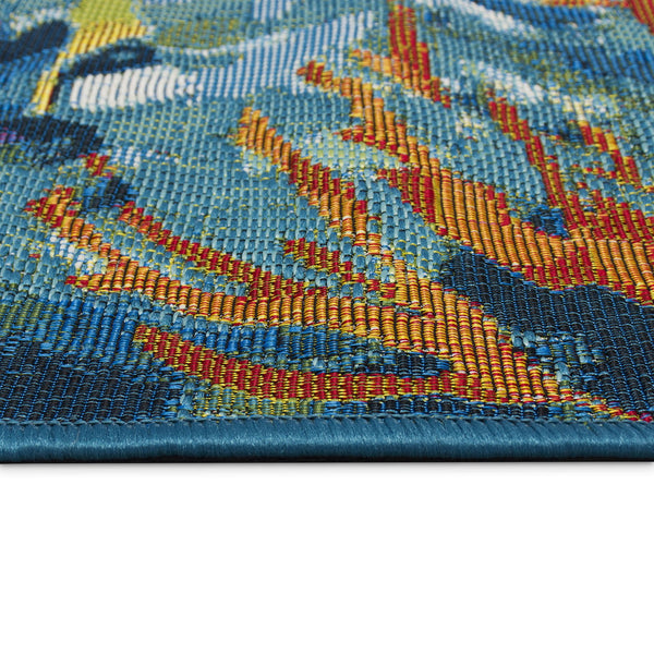 Trans Ocean Liora Manne Esencia Fantasea Indoor/Outdoor Non-slip Mat With Vibrant Coastal Underwater Design Blue Polypropylene,Polyester Ecn23957904