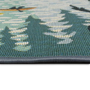 Trans Ocean Liora Manne Esencia Lake Life Indoor/Outdoor Mat - Whimsical Sailboats For Your Home Or Patio Blue Polypropylene,Polyester Ecn23959103